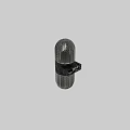 Contemporary Textured Glass Wall Light With Black Band And Bright Luminous Design