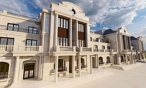 French Townhouse 3d model