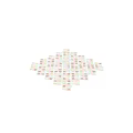 Modern Abstract Geometric Components With Colorful Rings And Gradient Tones