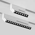 Modern Lighting Fixtures With White Design Black Accents And Multiple Round Lamps