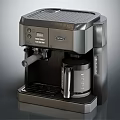 Modern Kitchen Coffee Machine Appliance With Control Panel And Glass Carafe Drip System