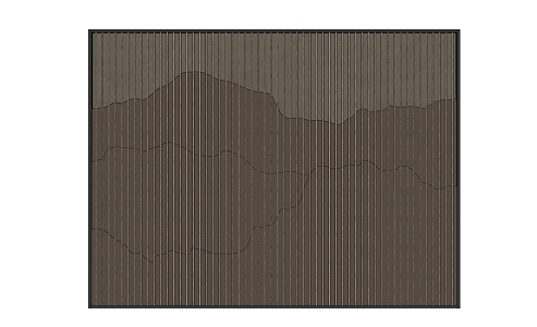 Landscape grille background wall 3d model