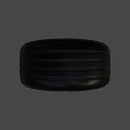Sleek Car Performance Wheel With Dunlop 588 Tire Black Rim And Red Accent