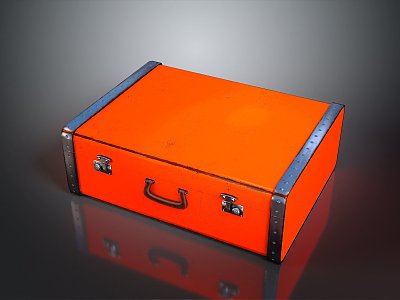 Boxes, Bags, Leather Boxes, Leather Boxes and Containers Realistic 3d model