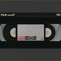 Vintage VHS Video Cassette Tape As Retro Electronic Recording Media