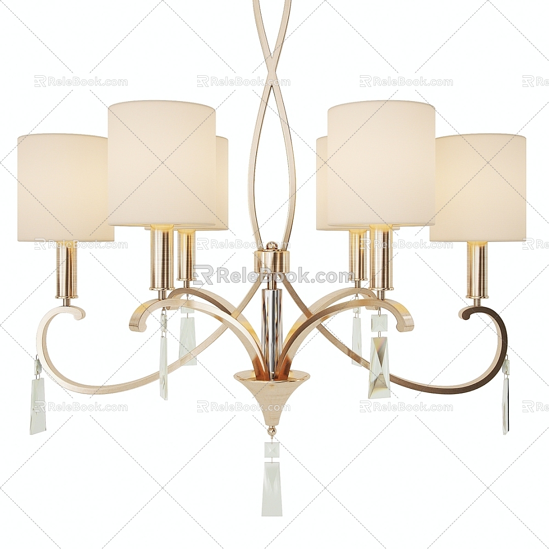 Vintage chandelier freya chandelier FREJA Brighton 3d model