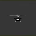Modern Helicopter With Sleek White Black Exterior Aerodynamic Rotors And Cockpit Windows