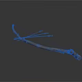 Ancient Wooden Hunting Bow With Arrows Isolated On Gray Background