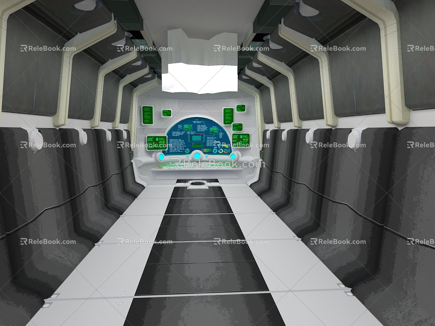 Sci-fi Corridor Sci-fi Capsule Space Capsule Hibernation Cabin Freezing Cabin Rest Cabin Rest Capsule 3d model