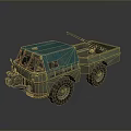 Military Green Battle Tank With Main Cannon Turret And Heavy Duty Tracks Design