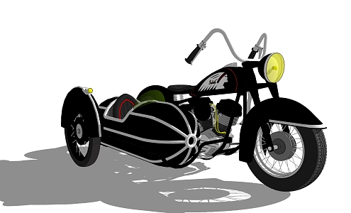 Modern Motorcycle 3d model