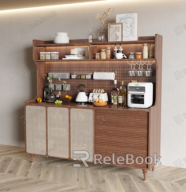 Silly Wind Side Cabinet Side Cabinet Wine Cabinet Decorative Cabinet Storage Cabinet model