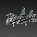 Military Fighter Jet With Open Cockpit Mounted Missiles And Red Star Emblems On Wings