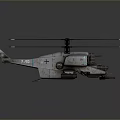 Futuristic Military Style Helicopter Design With Multi Rotor System And Detailed Mechanical Structure