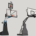 Portable Adjustable Basketball Hoop With Scoreboard For Outdoor Sports Fitness Training