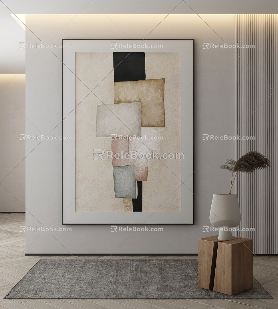 modern decorative painting 3d model