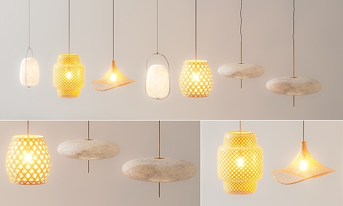 Modern hanging decorative lamp art lamp 3d model