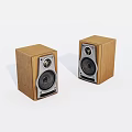 Classic Wooden Bookshelf Speakers With Vintage Design And High Audio Performance
