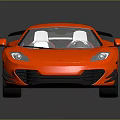 Red Sports Car With Sleek Aerodynamic Design Black Rear Spoiler And Shiny Paint Finish