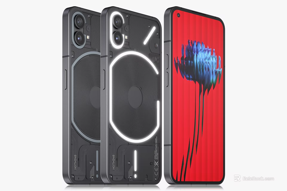 Smartphones With Transparent Backs And Unique Displays 3d model 