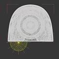 Light Green Table Lamp With Honeycomb Texture And White Bulb Modern Design