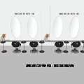 Beauty Salon Professional Hairdressing Chairs as Key Beauty Equipment with Mirrors