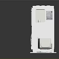 Carrier White Window Air Conditioner With Fan Grille And Control Knob