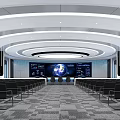 Modern Control Room Command Center 3d model