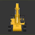 Yellow Komatsu Functional Vehicle Excavator Type With Tracks Cab And Front Bucket