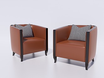 Modern Single Sofa Single Sofa Chair Leisure Chair 3d model