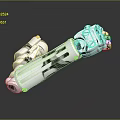 3D Rendered Silver Metal Mechanical Equipment With Precision Components