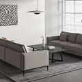 Modern Negotiation Table and Chair Combination Negotiation Table and Chair Combination 3d model