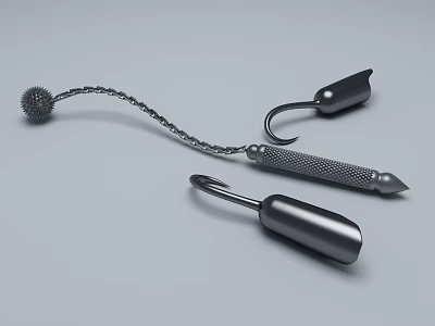 Modern weapons game props 3d model Modern weapons game props 3d model