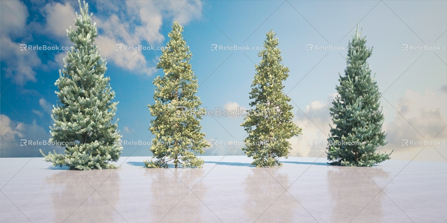 Pine Tree Combination 3d model