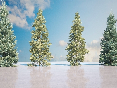 Pine Tree Combination 3d model