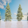 Pine Tree Combination 3d model