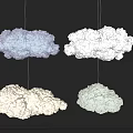 Decorative Cloud Shaped Chandeliers in Soft Colors for Stylish Home Interiors