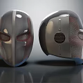 Modern Metallic Helmet Design With Mesh Panels Circular Vent And Dual View
