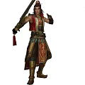 Modern Game Character Three Kingdoms Unparalleled Character Man 3d model