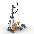 Home Gym Elliptical Trainer Fitness Equipment With Wooden Panel And Ergonomic Design