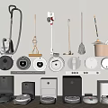 Essential Household Cleaning Appliances Including Robotic Vacuums Mops And Trash Bins