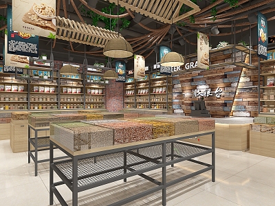 Industrial LOFT Supermarket Showroom model