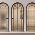 French Glass Partition French Glass Window Middle Glass Partition Middle Glass Window Glass Partition Glass Window 3d model