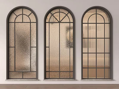 French Glass Partition French Glass Window Middle Glass Partition Middle Glass Window Glass Partition Glass Window 3d model