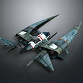 Futuristic Aerospace Spacecraft With Sleek Wings And Cosmic Exploration Design