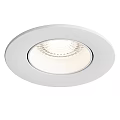 White Recessed Downlight Spotlight With Modern Grid Design And Bright Light Source