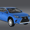 Stylish Blue Lexus SUV With Modern Exterior Design And Chrome Accents