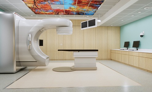 Modern Cancer Medical LINAC Room Cancer Medical Room 3d model