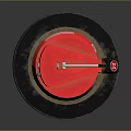 LEI JING Game Character Prop Featuring Red Device Star Emblem Black Base And Connector