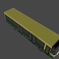 Animated Bus 3d model
